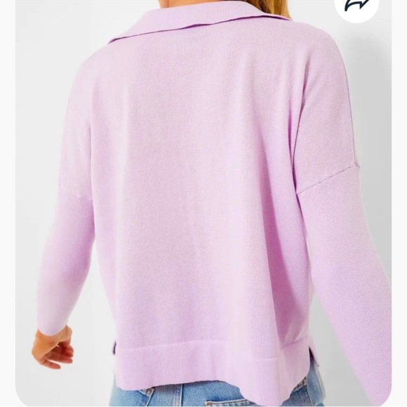 Tuckernuck Clayton Lilac Knit Polo Top XL/XXL NWT Lightweight Soft Swing Fit - Picture 7 of 9